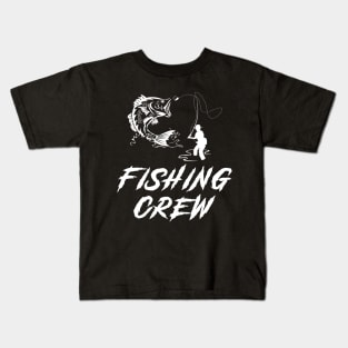 Fishing Crew Awesome Tee: Reeling in Laughter! Kids T-Shirt